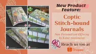 Coptic Stitch Bound Journal (New Product handcrafted by Palawan local online shop Katee Stationeree)