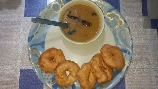Sambhar Vada Recipe || South Indian Breakfast Recipe || Rita's Simple Kitchen