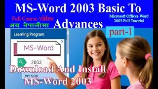 How to download MS-word 2003 /Download And Install In Ms--Word 2003 in Nepali Tutorials/MS-Word 2003
