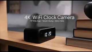 Premium 4K WiFi Hidden Clock Camera &ndash; Box Overview & Features