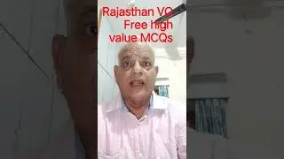 Rajasthan VO Free MCQs