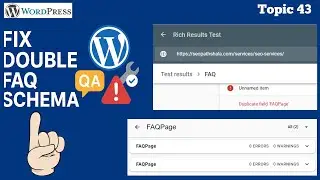 How to FIX Double FAQ Schema Issue in WordPress 2026 | How to Fix : Duplicate field 