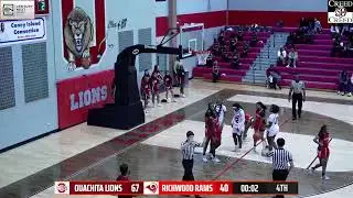 Ouachita Lady Lions vs Richwood | Varsity Girls Basketball | LIVE VIDEO