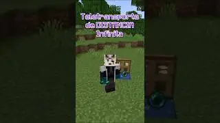 Como CREAR un TELETRANSPORTE de DISTANCIA INFINITA en Minecraft 🤔 #shorts