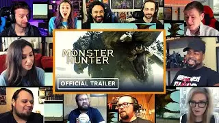 MONSTER HUNTER - Official Trailer Reactions Mashup