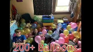 BLOWING UP 200+ BALLOONS PART2!