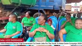 Volta Diaspora Caucus Urge Government To Create More Jobs For The Youth To Make 2028 Campaign Easier