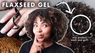 I Tried Making and Using Flaxseed Gel on My Curly Hair (again...)