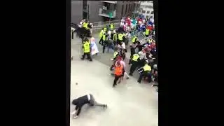 Steward starts swiping & kicking England football fans trying to gatecrash Euro 2020 final