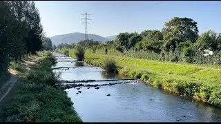 Walking through the city. Summer. Nature.