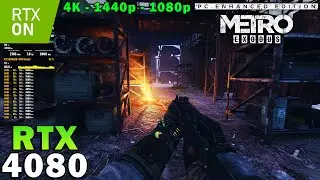 Metro Exodus Enhanced Edition | RTX 4080 | 5800X3D | 4K - 1440p - 1080p | Ray Tracing | Max Settings