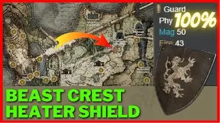 How to find the 'Beast Crest Heater Shield' 100% Physical Damage Negation - Elden Ring