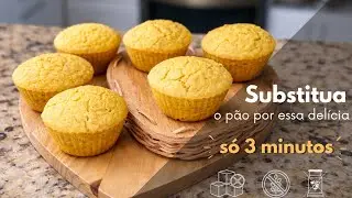 P&Atilde;O DE MILHO SEM GL&Uacute;TEN E LEITE - S&Oacute; 4 INGREDIENTES (+ FIBRAS E PROTE&Iacute;NAS) - R&Aacute;PIDO E FOFINHO