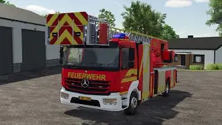Farming Simulator 25 Mercedes Benz Trucks Atego 1327 Turntable Ladder 23/12 FS25 Mods