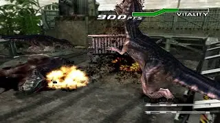 Dino Crisis 2,Edward City,Allosaurus Nest Vs Artillery.💾