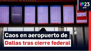 Aeropuerto de Dallas sufre retrasos por falta de personal tras cierre del gobierno federal