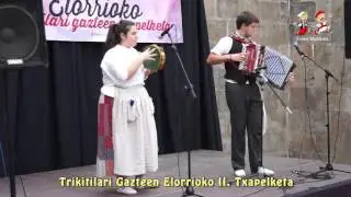 1507040601 Andoni Oruesagasti eta Uxue Kerejeta Trikitilari Gazteen Elorrioko II  Txapelketan