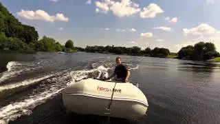Honwave Schlauchbbot T40 Aluboden mit Außenborder Honda BF 20