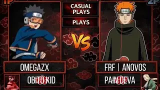 AKATSUKI ARENA UN6 Obito Kid VS Pain Deva Patch (Casual matchs) Alpha 3.3