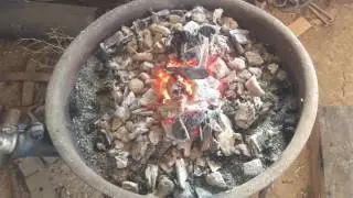 Normalizing, annealing and hardening with charcoal