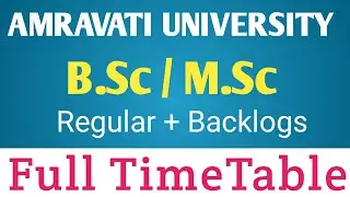 Bsc Msc Timetable Amravati University Latest News ||Exam Update|| Final year exam news|| SGBAU||