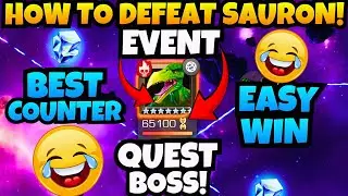 HOW TO DEFEAT SAURON! 😂 EVENT QUEST BOSS | BEST COUNTER 🎯 EASY WIN | CHAPTER 1.1 | MCOC