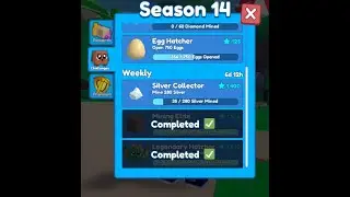 claiming the season 14 pass in mining simulator 2