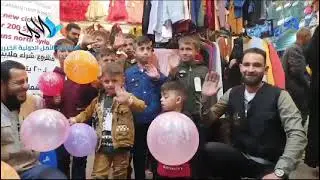 Buying Eid clothes for our orphan children in Jarabulus, northern Syria.
