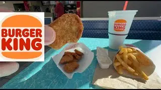 Burger King Eating POV ASMR 8 Piece Chicken Nuggets French Fries Sprite Mukbang
