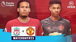 LIVERPOOL vs MANCHESTER UTD | FIFA 20 Predictions: Premier League 2019/20 ● Matchday 23 | #LIVMUN