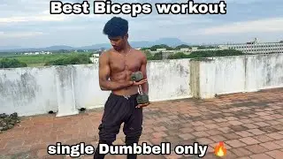 Biceps workout with single Dumbbell   workout at home   workout video Tamil
