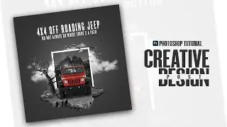 Floating Island Manipulation in Photoshop | Social Media Design | Photoshop Tutorials in Hindi