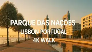 Walking Tour Lisbon Portugal | Parque das Na&ccedil;&otilde;es Expo District 4K