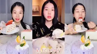ASMR 22 Minutes Special of ASSORTED CAKES ( Crepe cake, lava cake, cream cakes) Mukbang