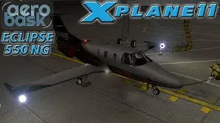 X Plane 11 AeroBask Eclipse 550 NG xEnviro XP Realistic Pro EGKK EHAM