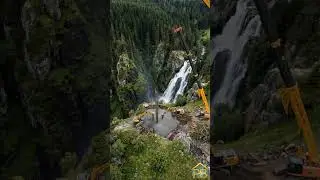 Building a billionaire mansion from scratch on a cliff edge! 🚁⛰️#shorts  #construction #timelapse