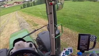 Let's Drive Fendt 300 vario S4 beim Rundballen pressen | Krone 1500