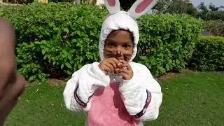 Rabbit costume in very easy way..#rabbitcostume #rabbitdress #fancy dress #fancy dress competition