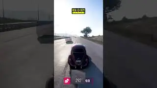 1963 Volkswagen Beetle Highway Speed Test in Forza Horizon 5 | Classic Car Top Speed #shorts