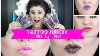 НАБОРЫ ДЛЯ ГУБ TATTOO JUNKEE с БЛЕСКАМИ | ОБРАЗЦЫ И ОБЗОР