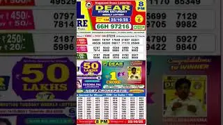 Nagaland dear night lottery result today 8pm 25 October25 #lotterysambad #dearlotteryresult #lottery