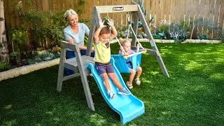 Kidkraft First Play Wooden Swing Set