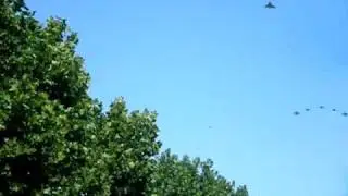 Bastille Day fly-past Arc de Triomphe Paris 2009