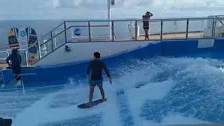 Flowrider at royal caribbean international cruise