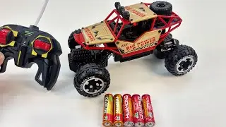Unboxing RC off-road climbing car, RC city bus,  transformers cartoon car, RC famous steam train