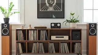 Custom Vinyl Record Storage by Lagom Studio | Handmade Hi-Fi Furniture