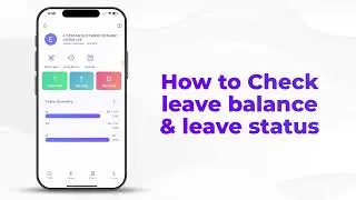 How To Check Leave Balance & Leave Status