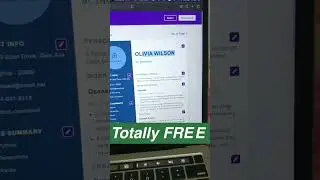 Job Seekers You Need This 😎 Free Resume Builder #techiela #techshorts  #shorts