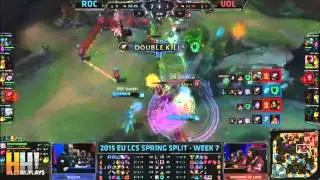 5. ROCCAT vs Unicorns of Love - Highlights - EU LCS Spring 2015 W7D1