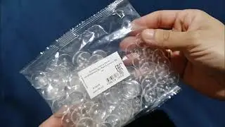 Пуговицы пластик TBY BT цв.прозрачный 28L-18мм, 2 прокола, 150 шт